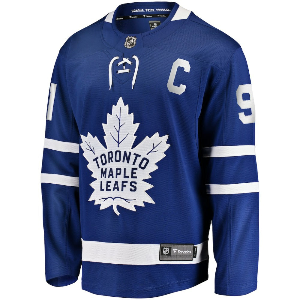 John Tavares Toronto Maple Leafs Fanatics Captain Patch Home Breakaway Jersey - Blue Jerseys