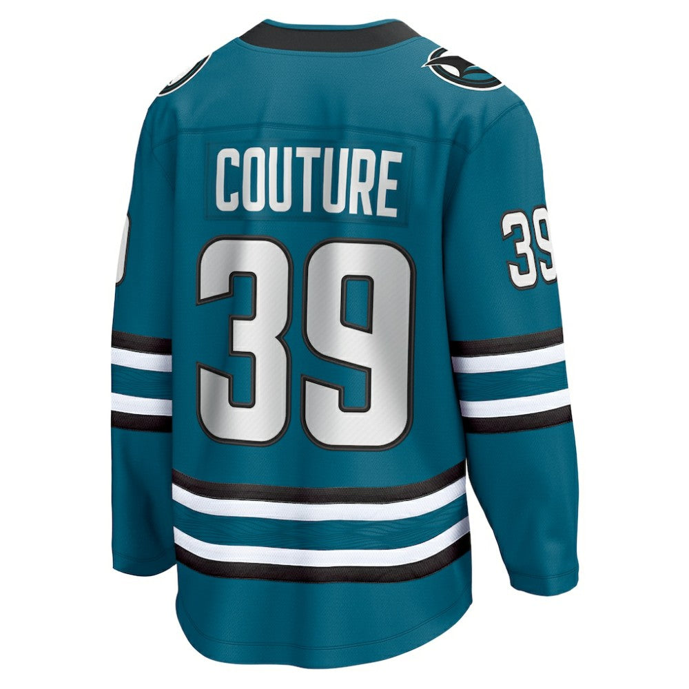Logan Couture San Jose Sharks Fanatics Home Breakaway Jersey - Teal Jerseys