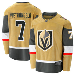 Alex Pietrangelo Vegas Golden Knights Fanatics Home Breakaway Jersey - Gold Jerseys