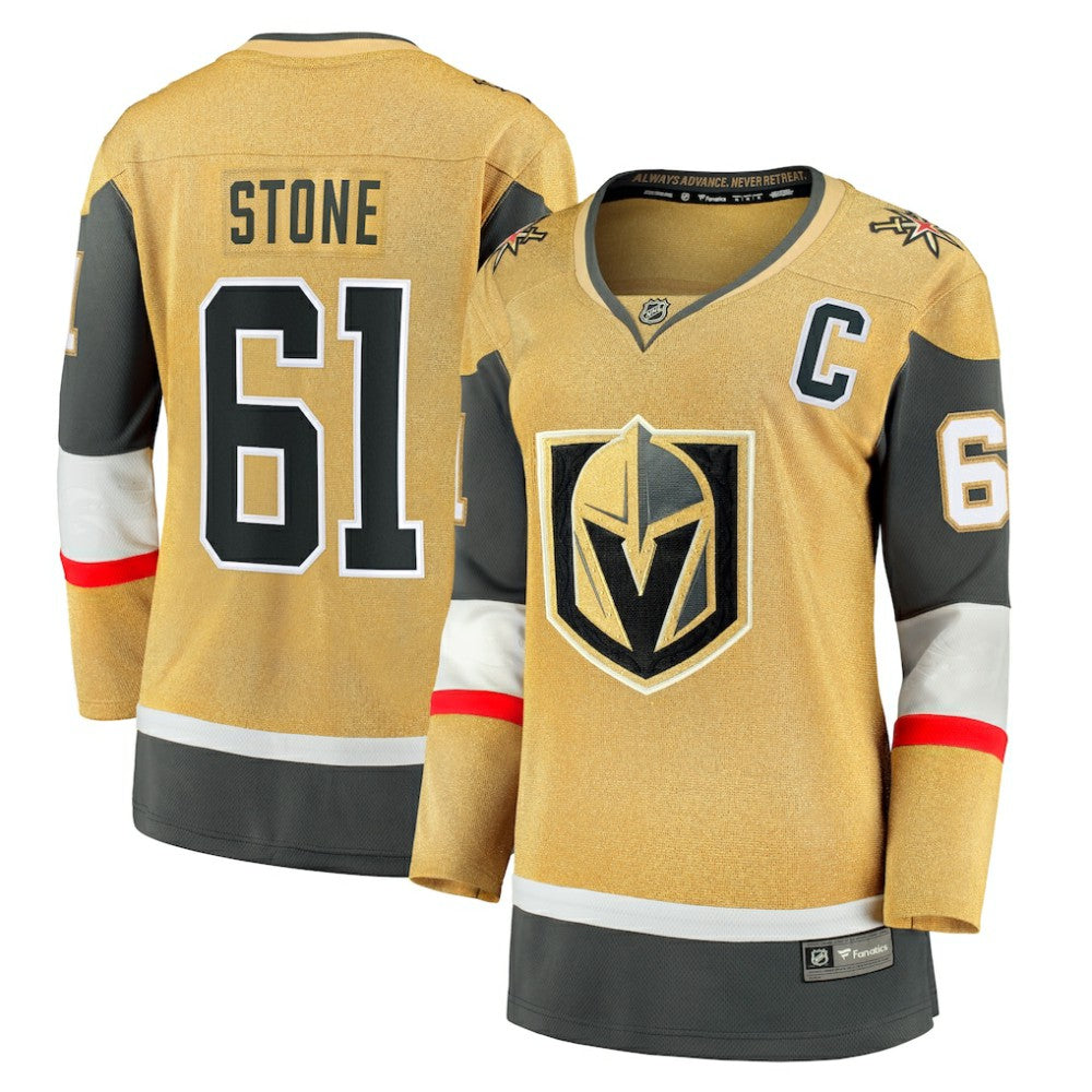 Mark Stone Vegas Golden Knights Fanatics Women's Captain Patch Home Breakaway Player Jersey - Gold Jerseys