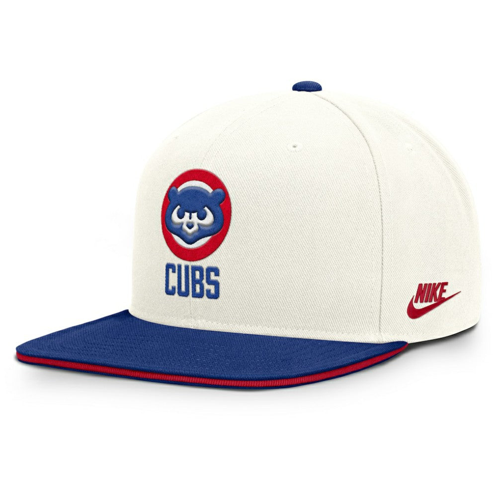 Chicago Cubs Cooperstown Pro Dri-FIT Snapback Hat Cream/Royal