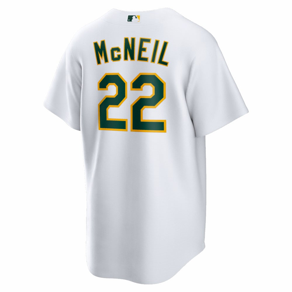 Jeff McNeil Athletics Home Replica Jersey White