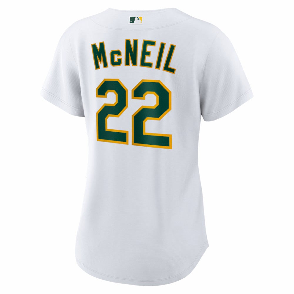 Jeff McNeil Athletics Women's Home Replica Jersey White