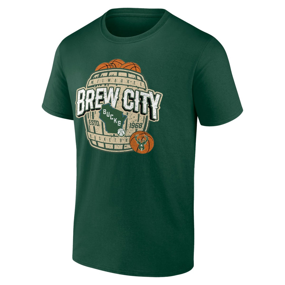 Milwaukee Bucks Hometown Collection Brew City T-Shirt - Hunter Green sale