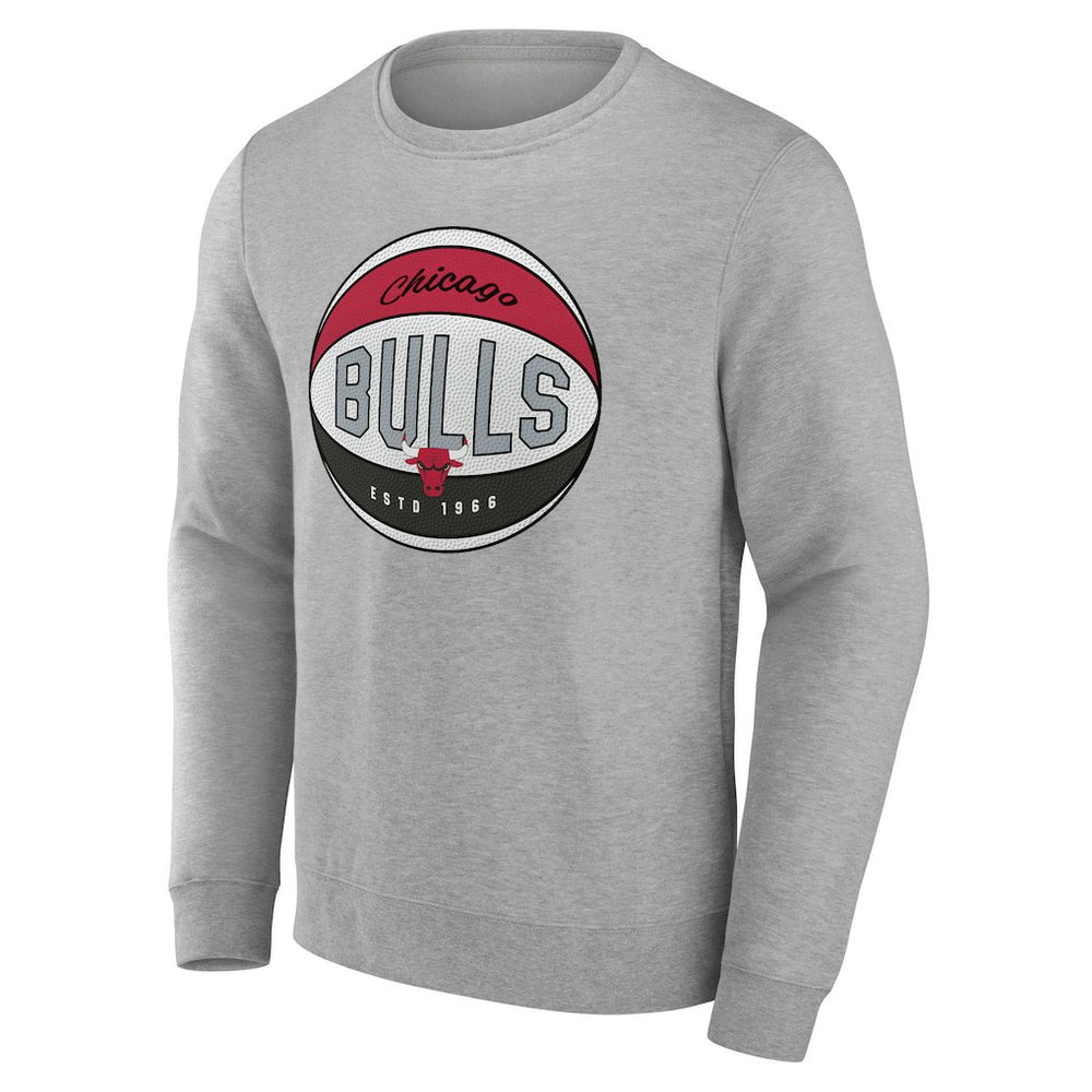 Chicago Bulls Hard Color Pullover Sweatshirt sale - Gray online