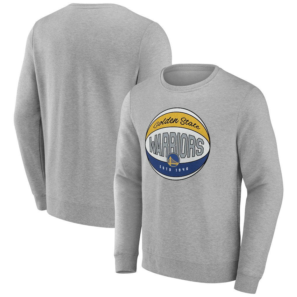 Golden State Warriors Hard Color Pullover Sweatshirt sale - Gray shop