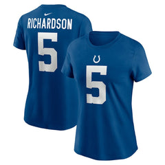 Anthony Richardson Indianapolis Colts Women's Player Name & Number T-Shirt - Royal on sale