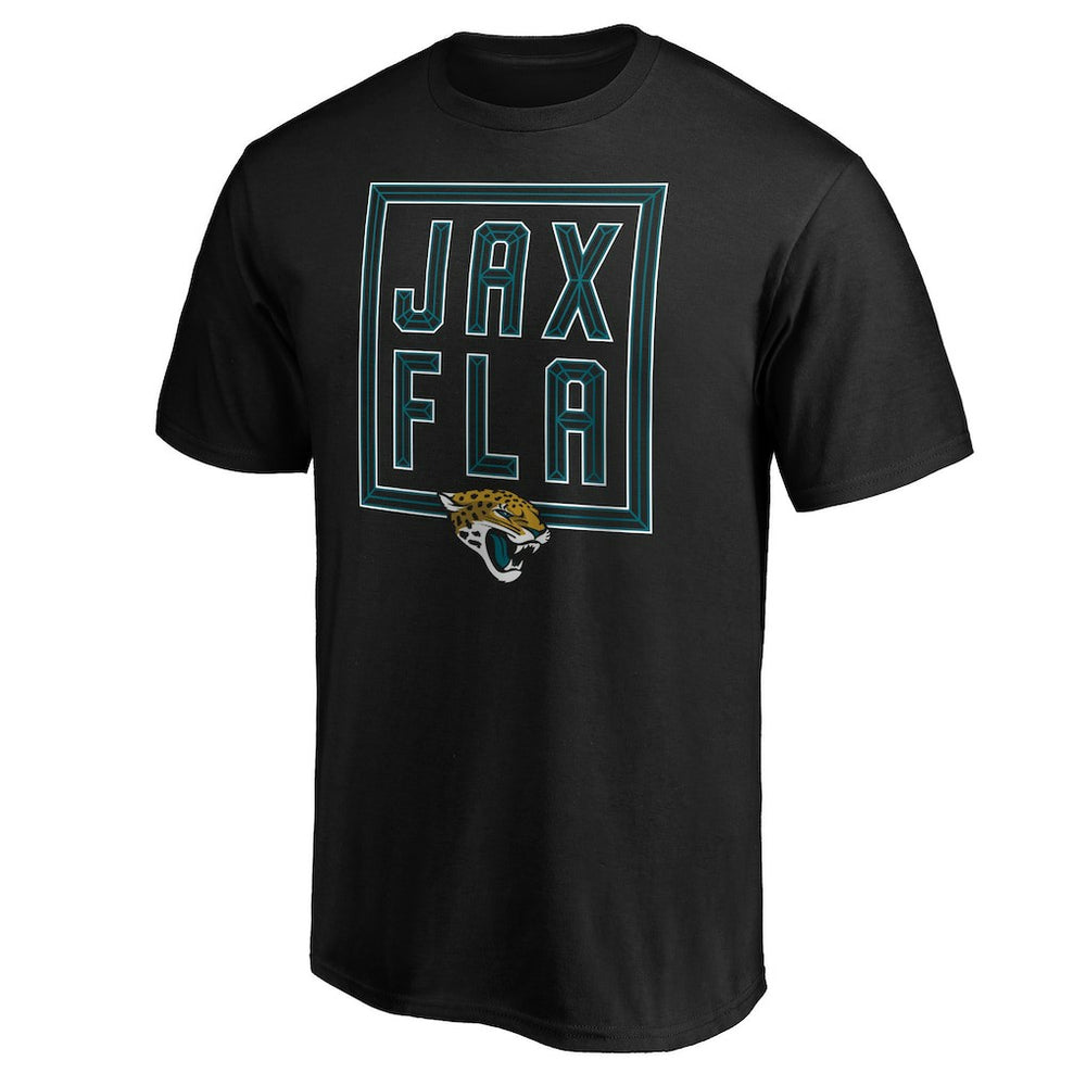 Jacksonville Jaguars Hometown Collection Initial Outline T-Shirt - Black cheap