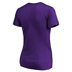 Minnesota Vikings Women's Script V-Neck T-Shirt - Purple cheap