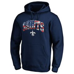 New Orleans Saints Banner Wave Pullover Hoodie - Navy online