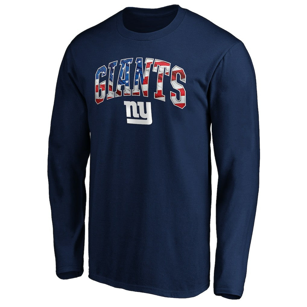 New York Giants Banner Wave Long Sleeve T-Shirt - Navy outlet