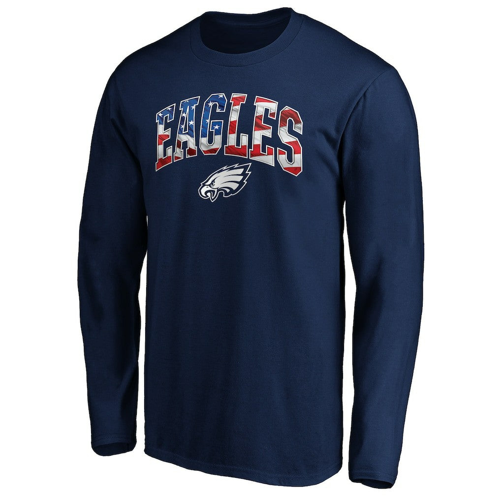 Philadelphia Eagles Banner Wave Long Sleeve T-Shirt - Navy on sale