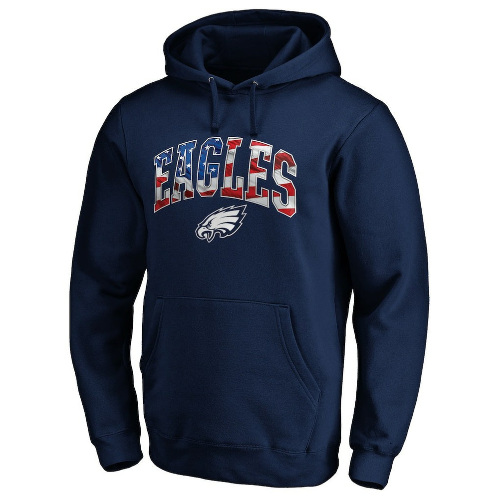 Philadelphia Eagles Banner Wave Pullover Hoodie - Navy sale