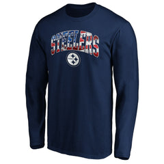 Pittsburgh Steelers Banner Wave Long Sleeve T-Shirt - Navy online