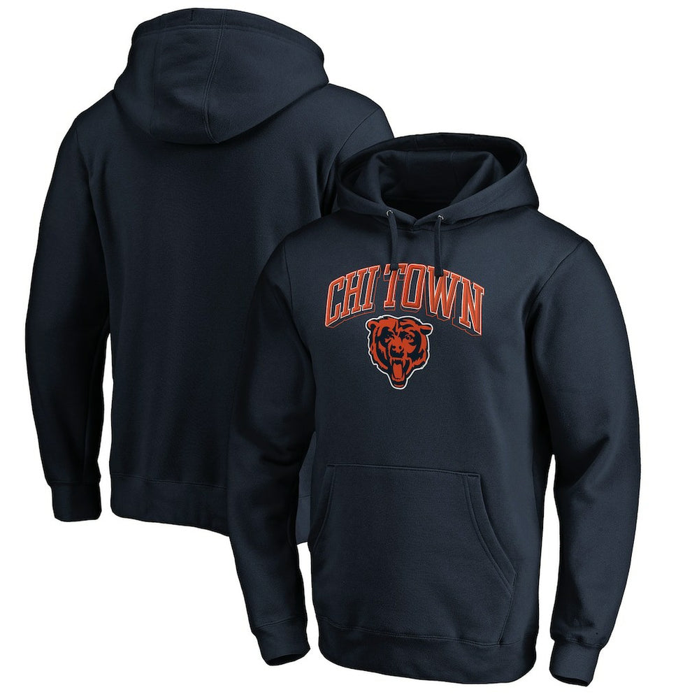 Chicago Bears Hometown Collection Chi Town Pullover Hoodie - Navy on sale