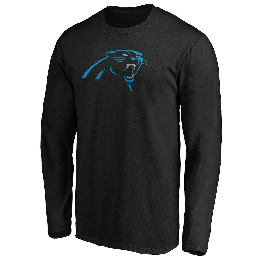 Carolina Panthers Primary Logo Long Sleeve T-Shirt - Black cheap