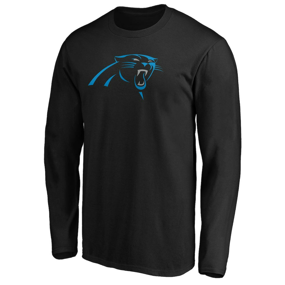 Carolina Panthers Primary Logo Long Sleeve T-Shirt - Black cheap