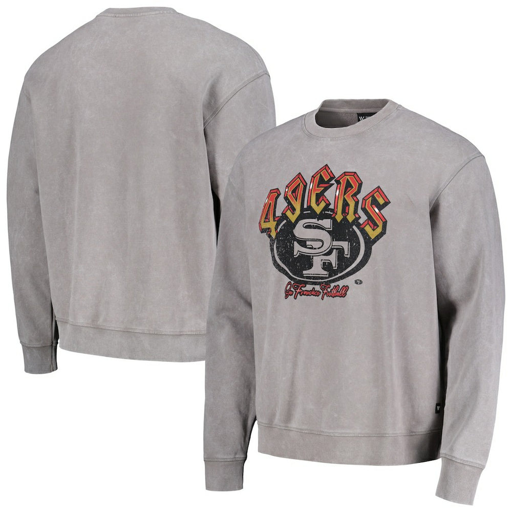San Francisco 49ers The Wild Collective Unisex Distressed Pullover Sweatshirt - Gray outlet