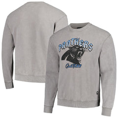 Carolina Panthers The Wild Collective Unisex Distressed Pullover Sweatshirt - Gray sale