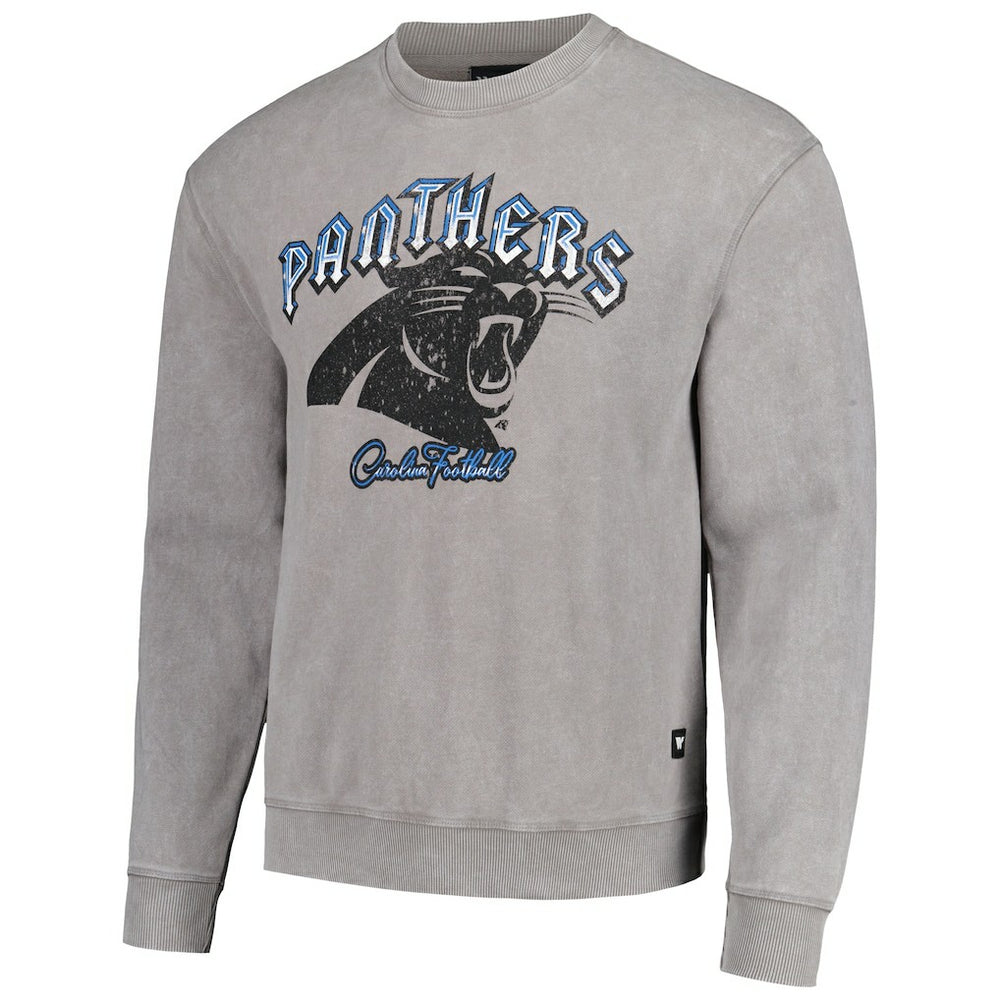 Carolina Panthers The Wild Collective Unisex Distressed Pullover Sweatshirt - Gray sale
