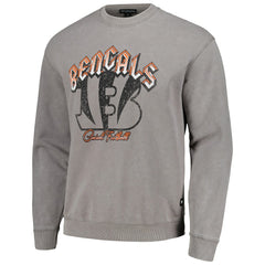 Cincinnati Bengals The Wild Collective Unisex Distressed Pullover Sweatshirt - Gray discount