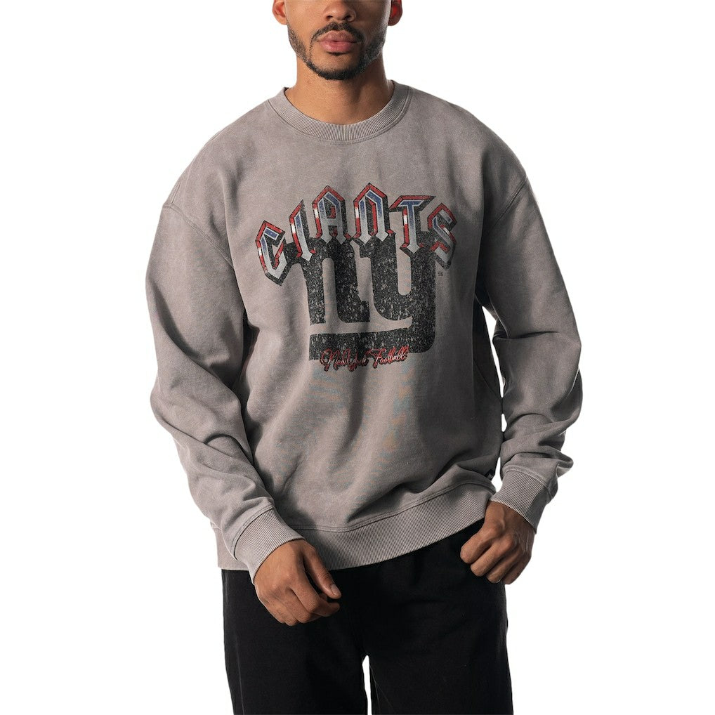 New York Giants The Wild Collective Unisex Distressed Pullover Sweatshirt - Gray outlet