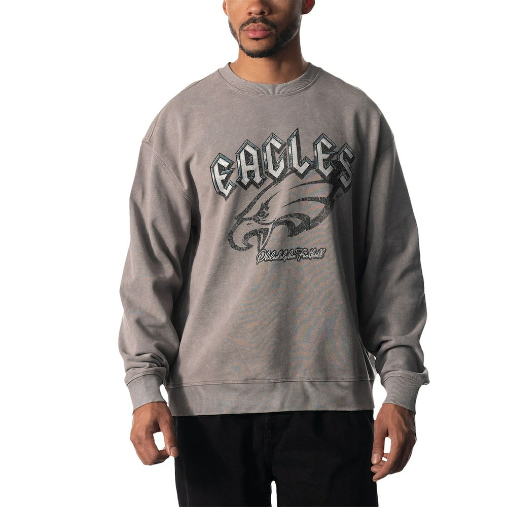 Philadelphia Eagles The Wild Collective Unisex Distressed Pullover Sweatshirt - Gray outlet