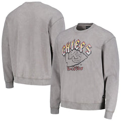 Kansas City Chiefs The Wild Collective Unisex Distressed Pullover Sweatshirt - Gray online