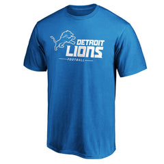 Detroit Lions Team Lockup T-Shirt - Blue discount