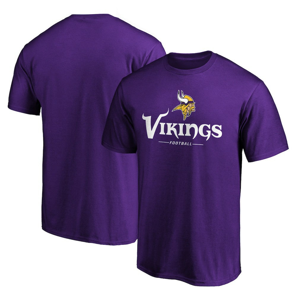 Minnesota Vikings Team Lockup T-Shirt - Purple sale