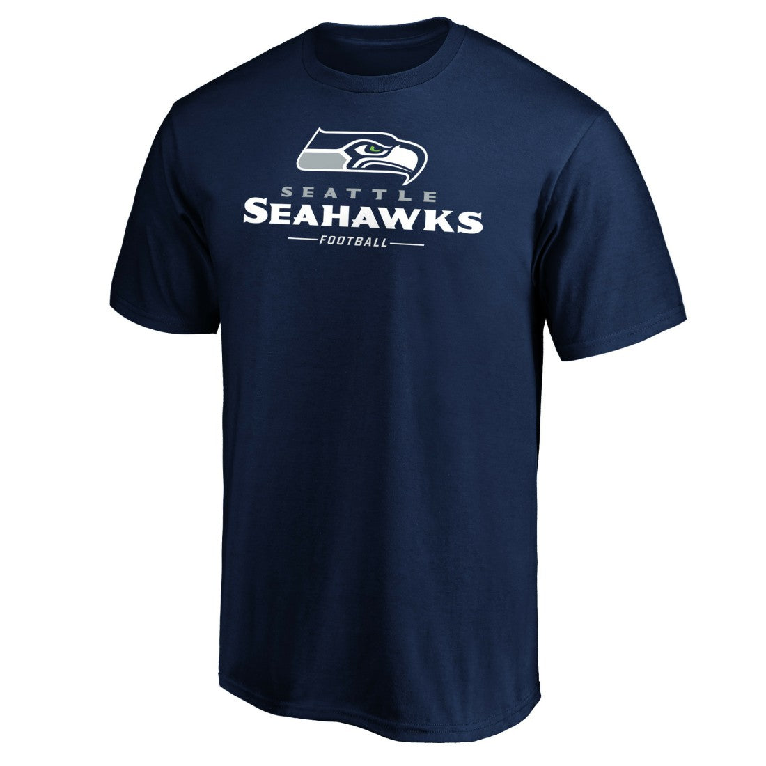 Seattle Seahawks Team Lockup T-Shirt - College Navy for sale