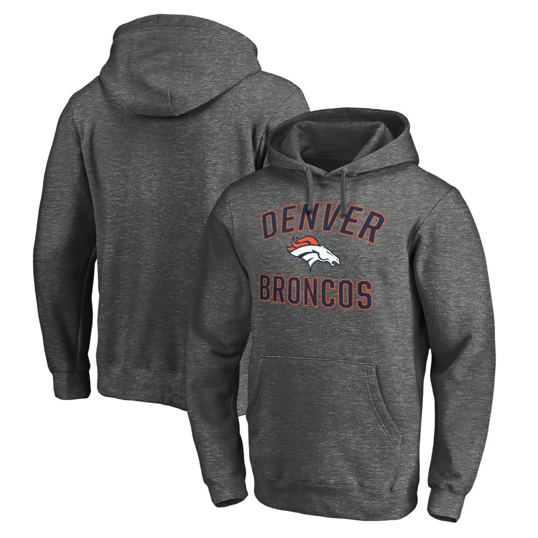 Denver Broncos Victory Arch Pullover Hoodie - Charcoal discount