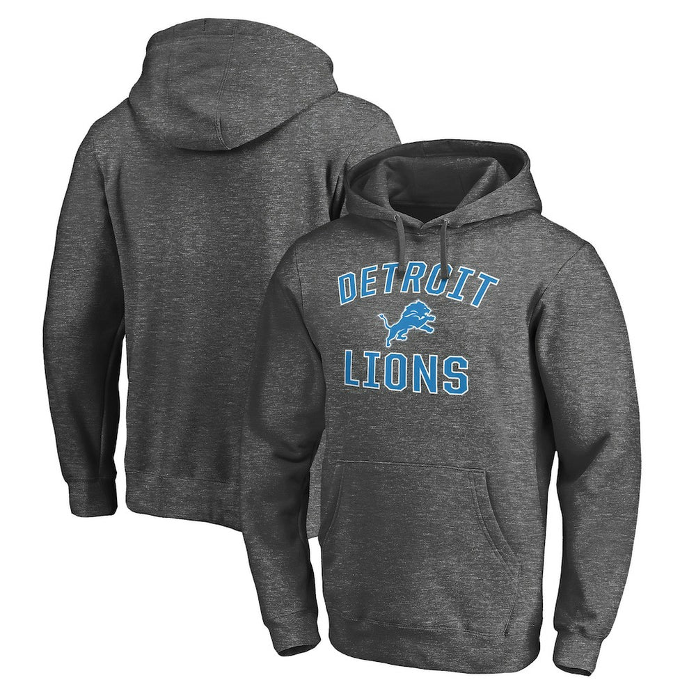 Detroit Lions Victory Arch Pullover Hoodie - Charcoal discount
