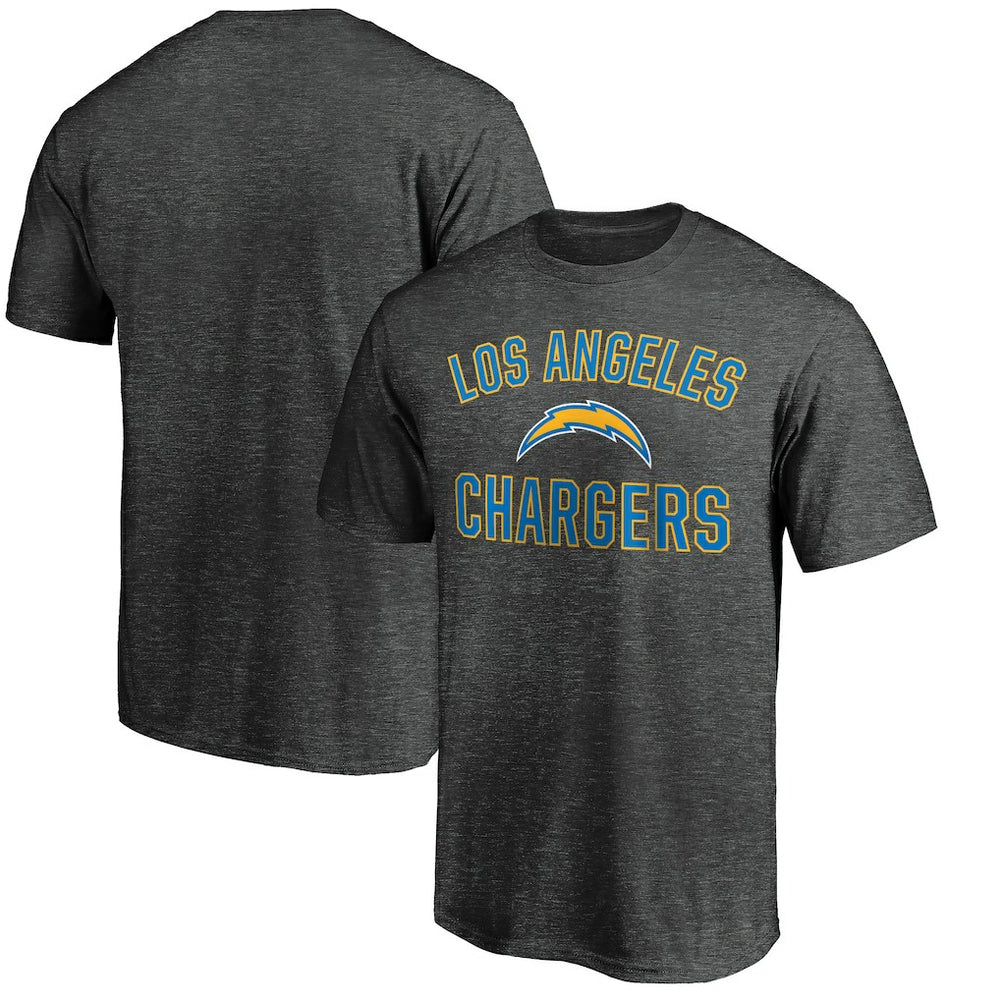 Los Angeles Chargers Victory Arch T-Shirt - Heather Charcoal for sale