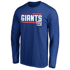 New York Giants On Side Stripe Long Sleeve T-Shirt - Royal on sale