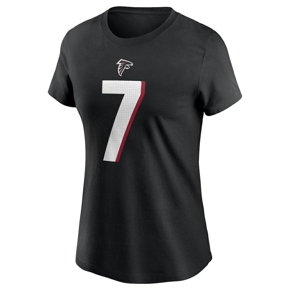 Bijan Robinson Atlanta Falcons Women's Player Name & Number T-Shirt - Black sale