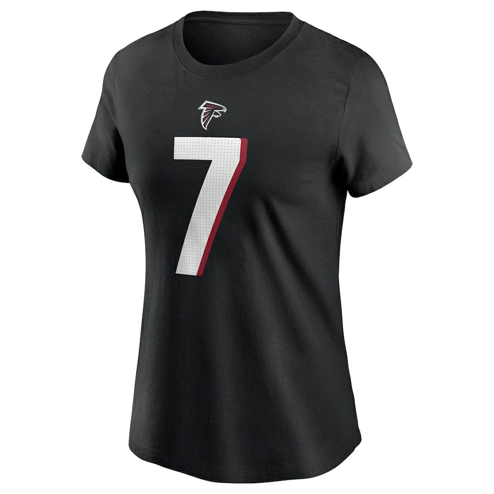 Bijan Robinson Atlanta Falcons Women's Player Name & Number T-Shirt - Black sale