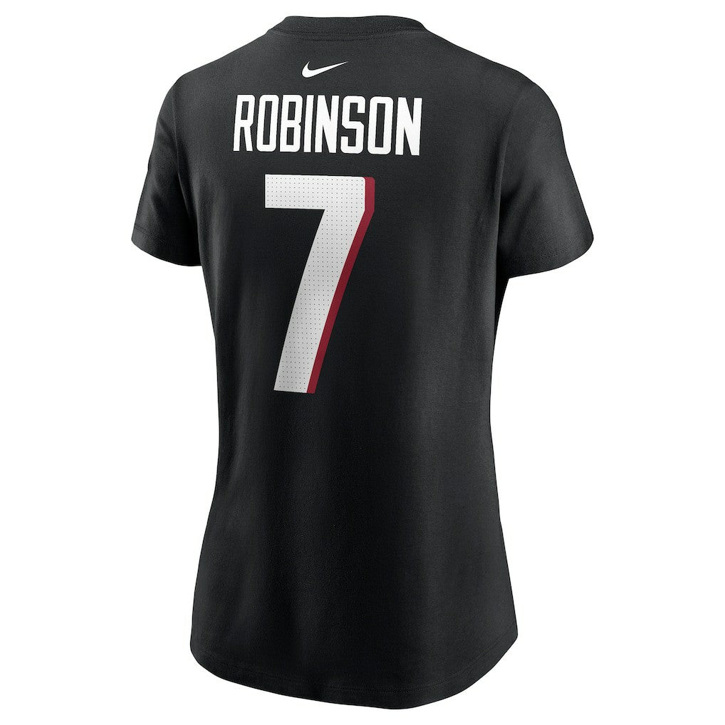 Bijan Robinson Atlanta Falcons Women's Player Name & Number T-Shirt - Black sale