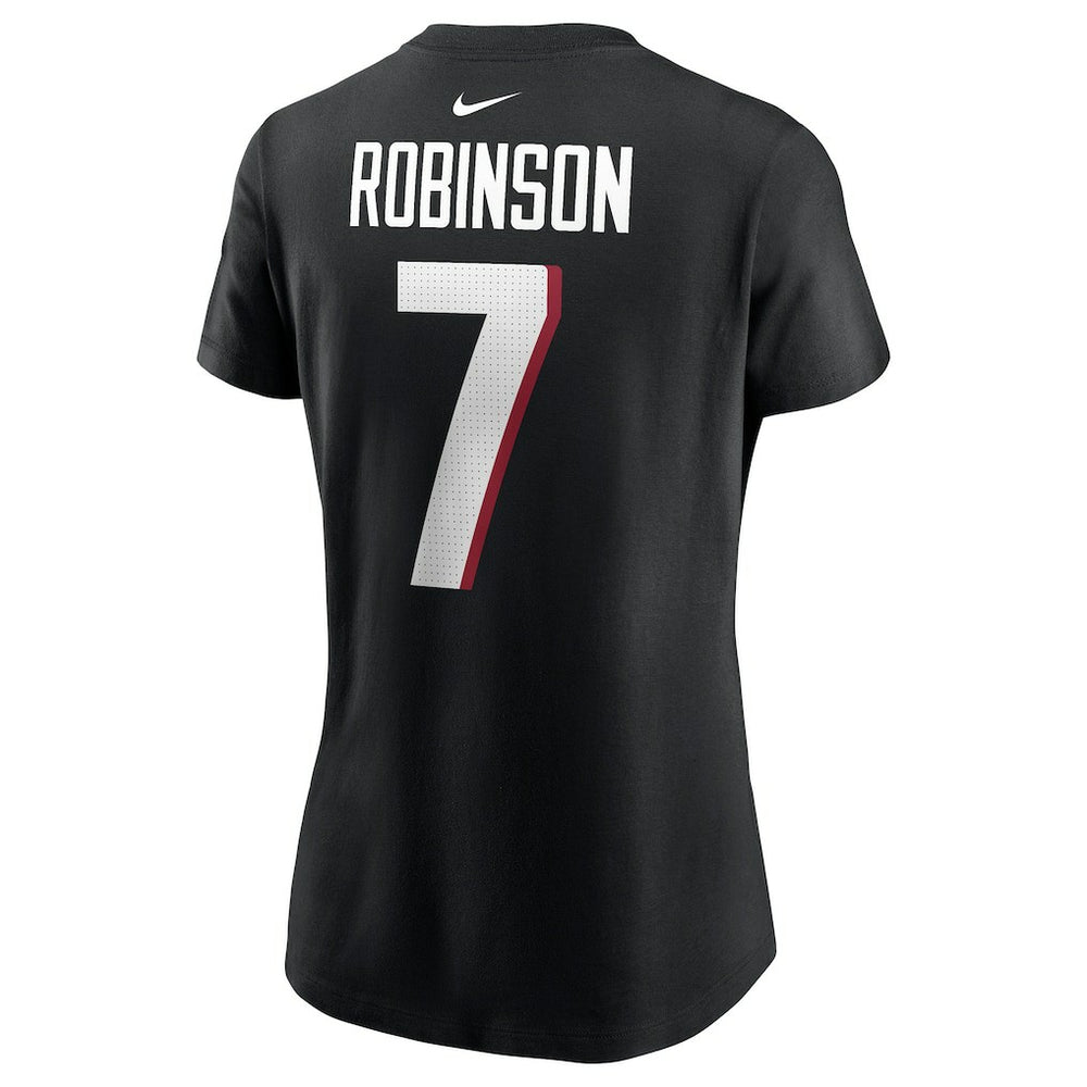 Bijan Robinson Atlanta Falcons Women's Player Name & Number T-Shirt - Black sale