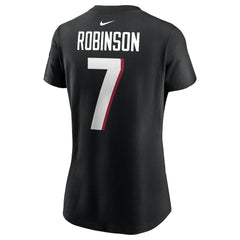 Bijan Robinson Atlanta Falcons Women's Player Name & Number T-Shirt - Black sale