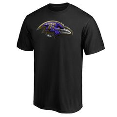 Baltimore Ravens Midnight Mascot Team Logo T-Shirt - Black for sale
