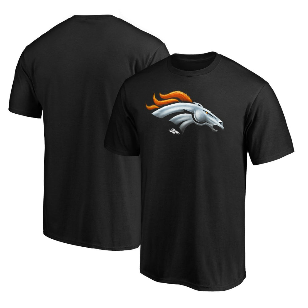 Denver Broncos Midnight Mascot Team Logo T-Shirt - Black online