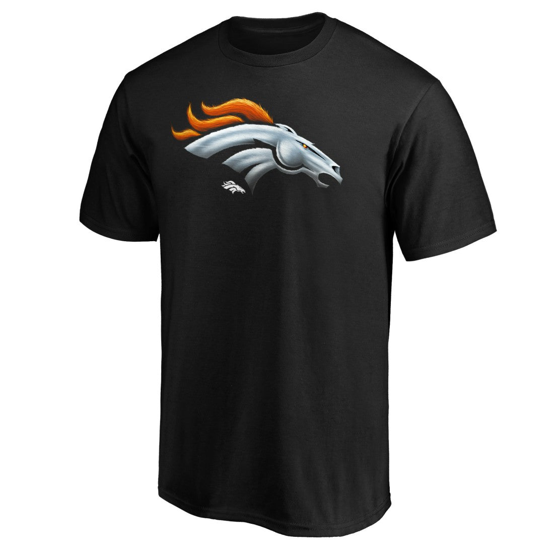 Denver Broncos Midnight Mascot Team Logo T-Shirt - Black online
