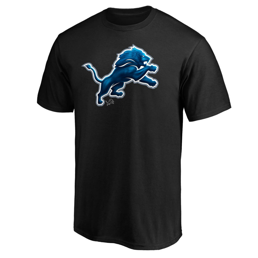Detroit Lions Midnight Mascot Team Logo T-Shirt - Black outlet