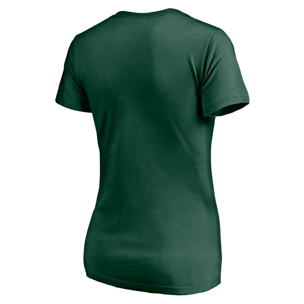 Green Bay Packers Women's Live For It V-Neck T-Shirt - Green on sale