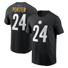 Joey Porter Jr. Pittsburgh Steelers Player Name & Number T-Shirt - Black cheap