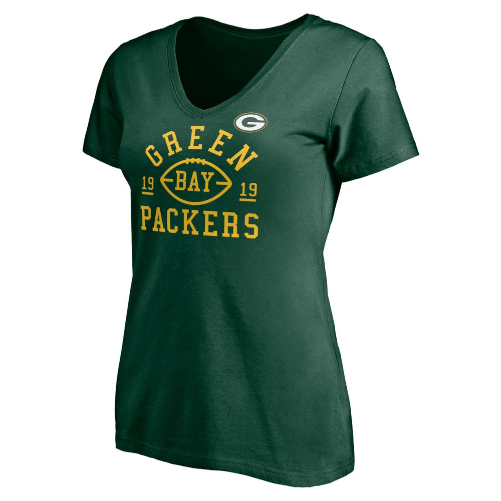 Green Bay Packers Women's Hometown Collection V-Neck T-Shirt - Green online