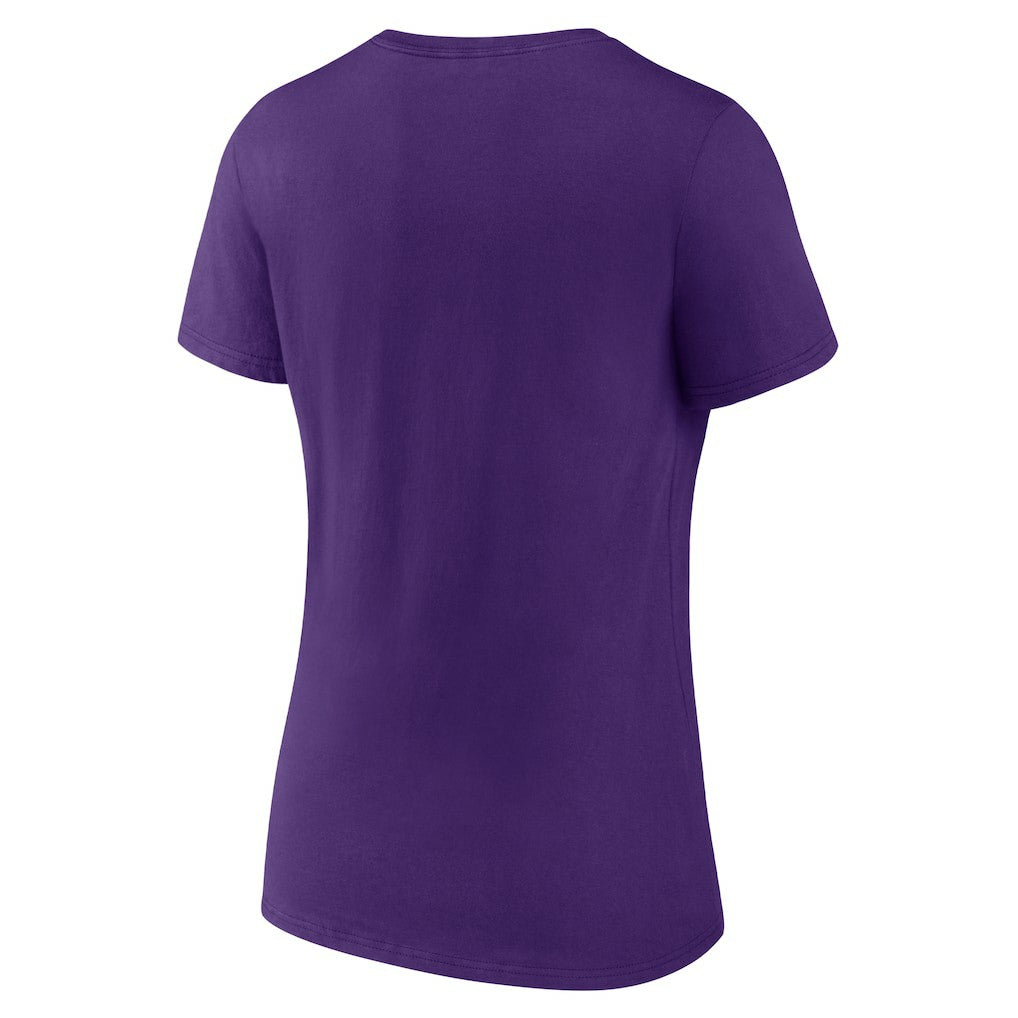 Minnesota Vikings Women's Hometown Collection Defend The North V-Neck T-Shirt - Purple cheap