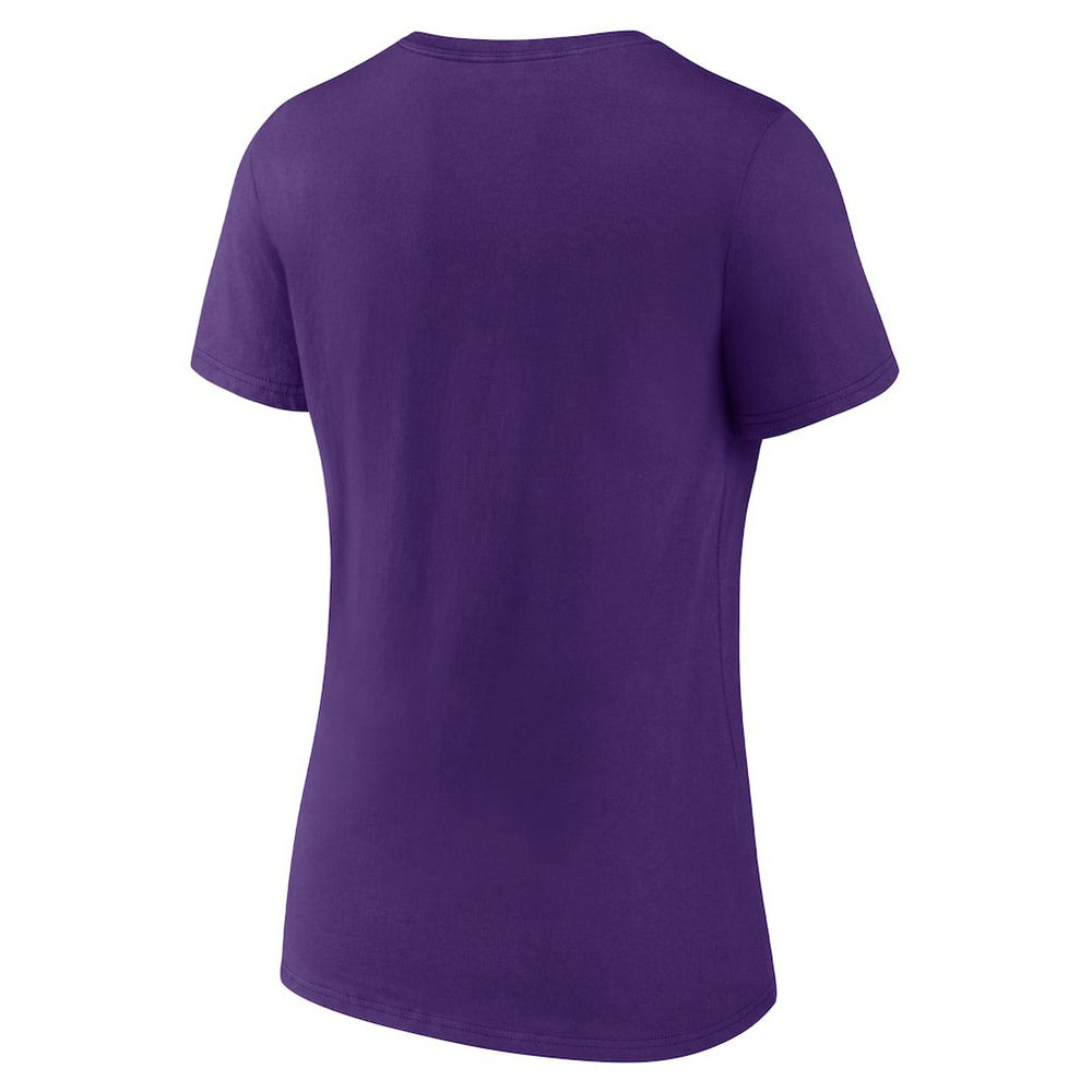 Minnesota Vikings Women's Hometown Collection Defend The North V-Neck T-Shirt - Purple cheap