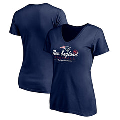 New England Patriots Women's Hometown Collection V-Neck T-Shirt - Navy online